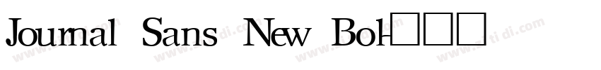 Journal Sans New Bol字体转换